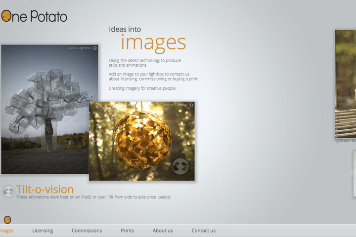 One Potato website preview